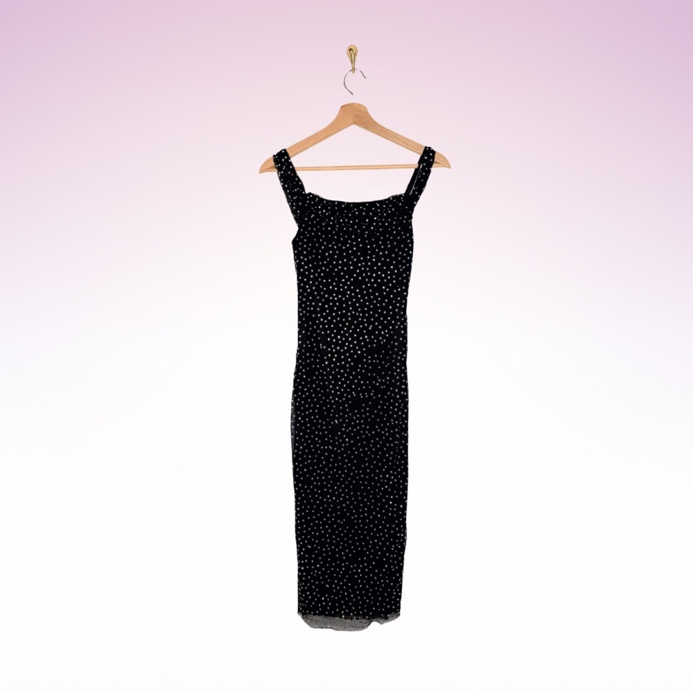 EMERALD SUNDAE Black Rhinestone Dress (Sz XS)